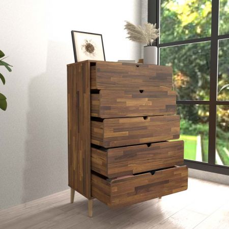 Levý a pravý boční panel zvětšují prostor zásuvkové skříňky až na 105,0 cm. Průměrná výška každé zásuvky je 207,5 cm. Čtyři rohy panelu zásuvky jsou zaoblené o 20 mm.